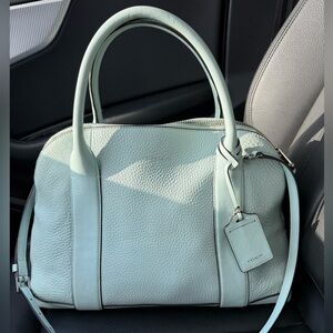 Coach Bleecker Preston leather dome Satchel sea mist